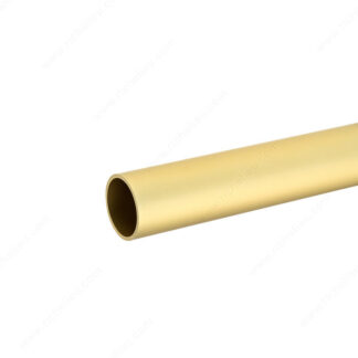Round Rod - Matte Brass Aluminum 1-5/16" 14 Ga