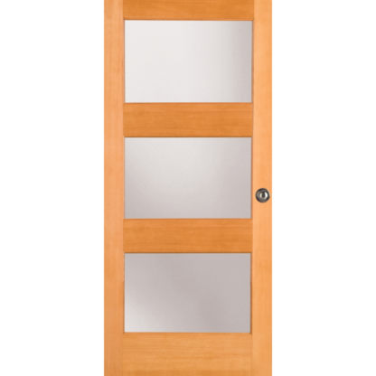 French Door 3-lite Shaker Sticking (White Lami glass) FS1603WL