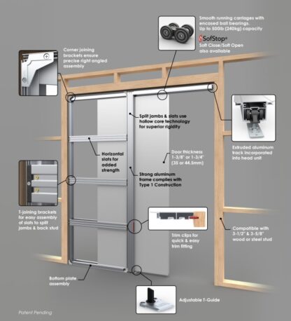 Cavity Slider Pocket Frame 6/8