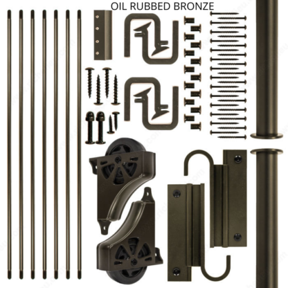 E-GLIDE Hook Ladder Hardware Kit with Track - Image 2