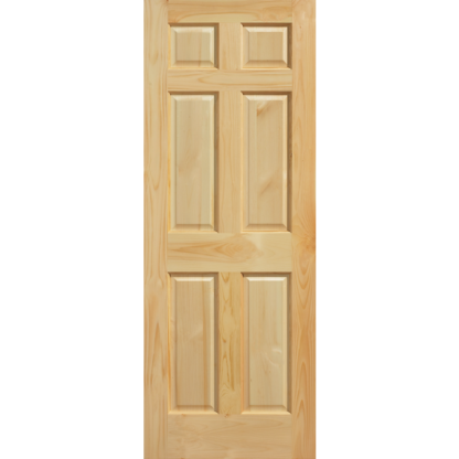 6-Panel Clear Pine C6P