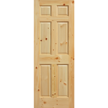 6-Panel Knotty Pine K6P